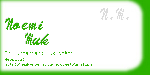 noemi muk business card